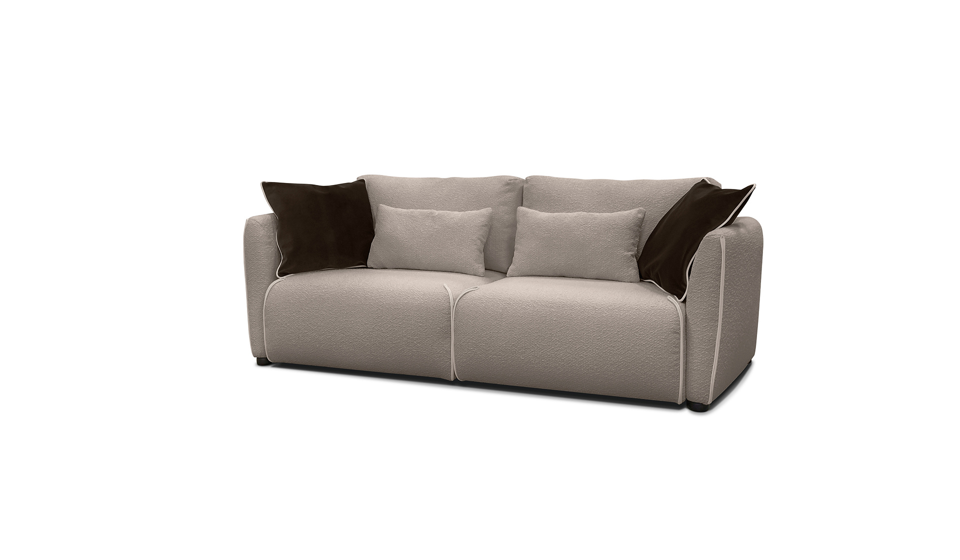 Купить Модульный диван «МАННИ» (еврокнижка) в Букле Латте в интернет магазине Anderssen - изображение 1