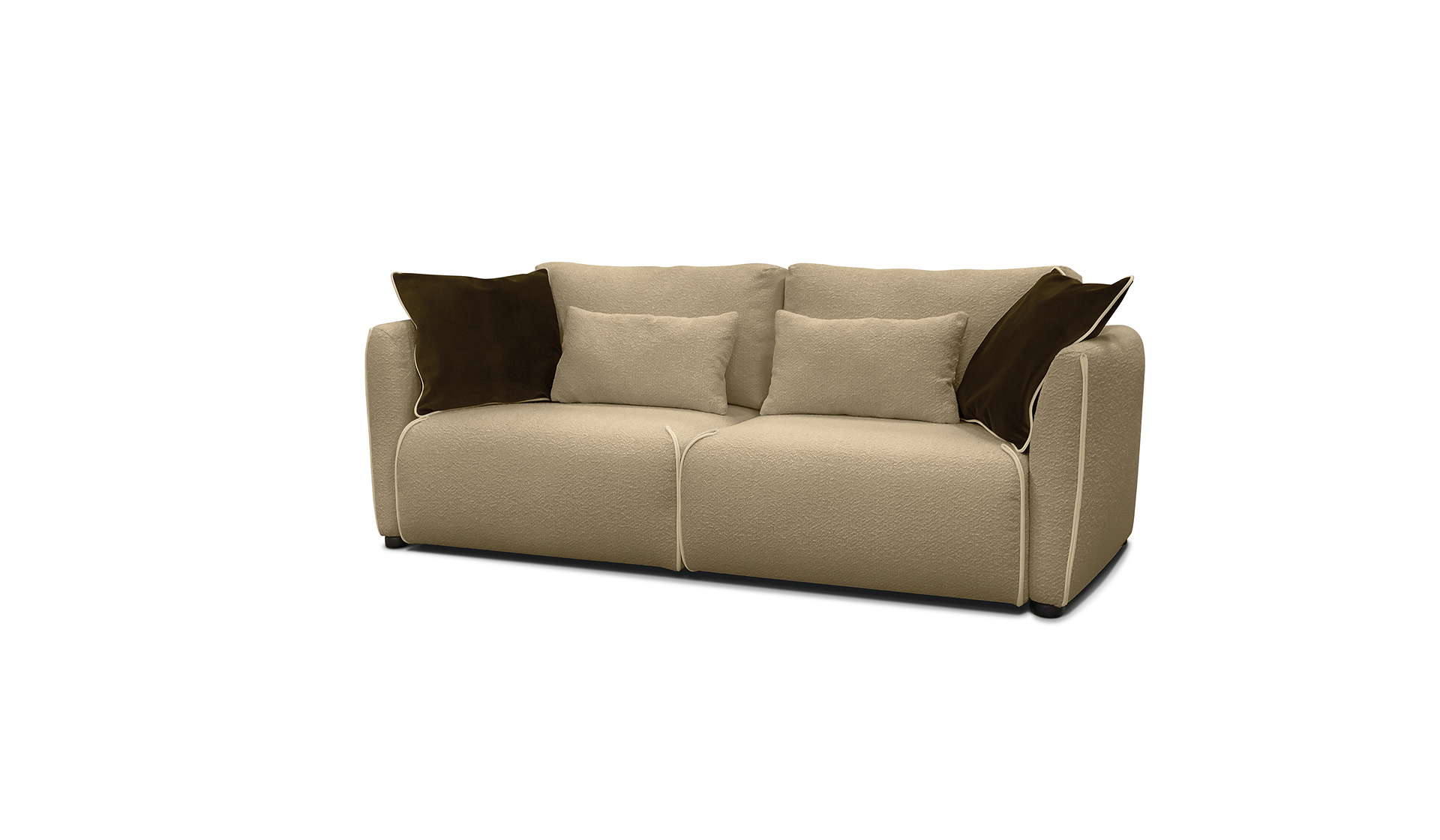 Модульный диван «МАННИ» (еврокнижка) в цвет Букле Беж от 152 064 ₽ –фабрика Anderssen.