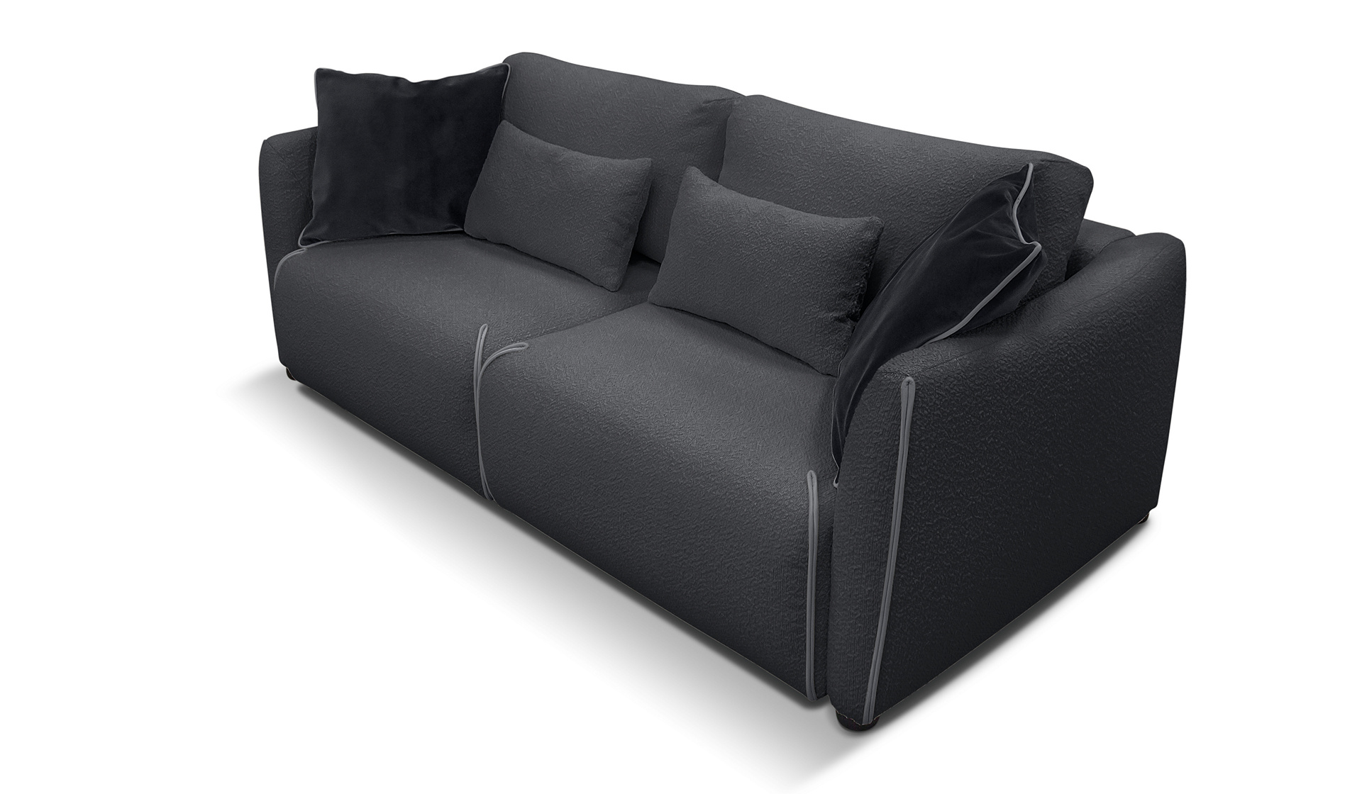 Купить Модульный диван «МАННИ» (еврокнижка) в Букле Дарк Грей в интернет магазине Anderssen - изображение 3