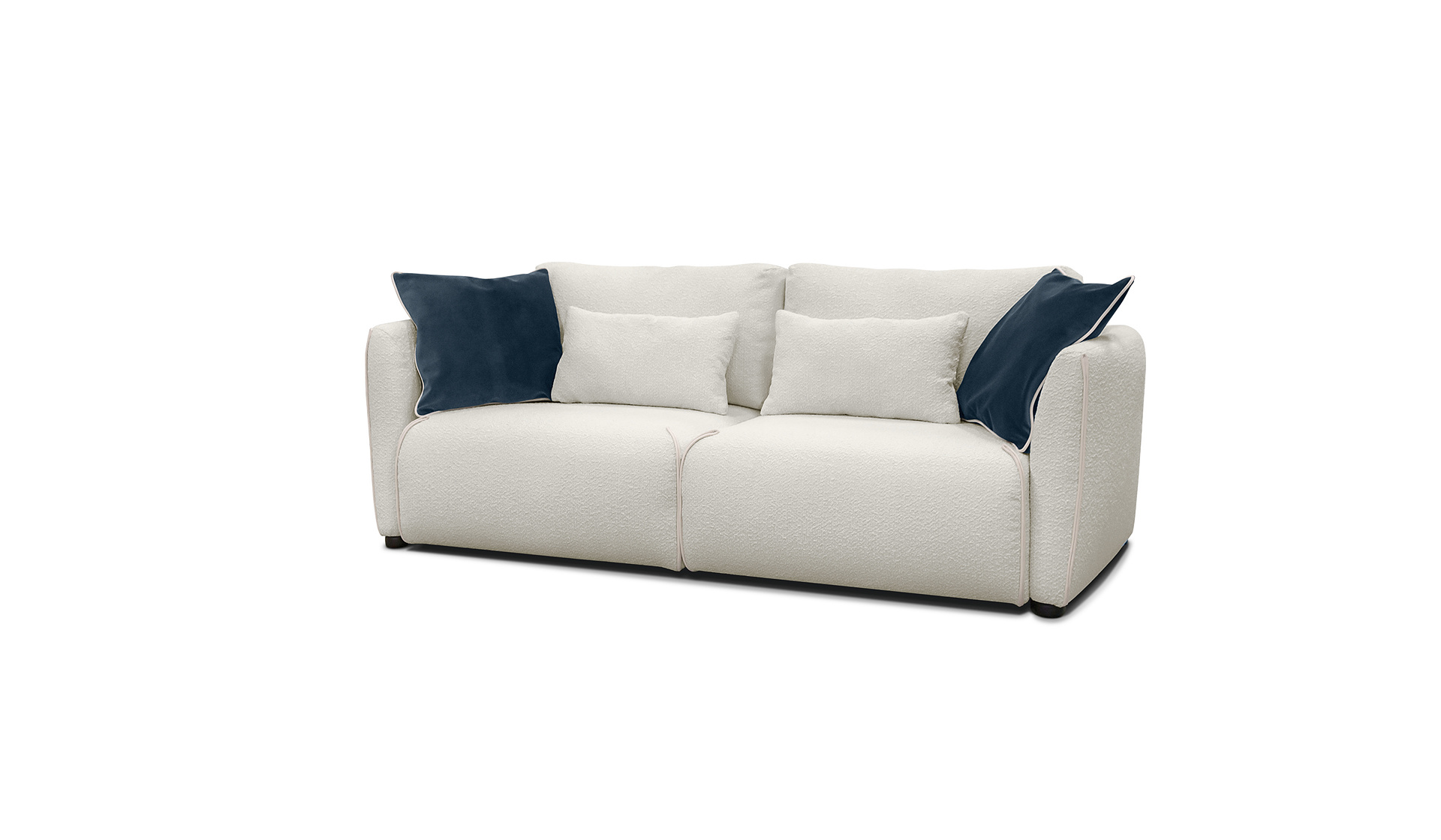 Купить Модульный диван «МАННИ» (еврокнижка) в Букле Вайт в интернет магазине Anderssen - изображение 1