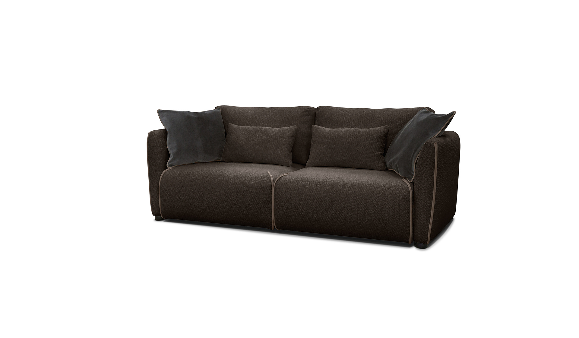 Купить Модульный диван «МАННИ» (еврокнижка) в Букле Браун в интернет магазине Anderssen - изображение 1