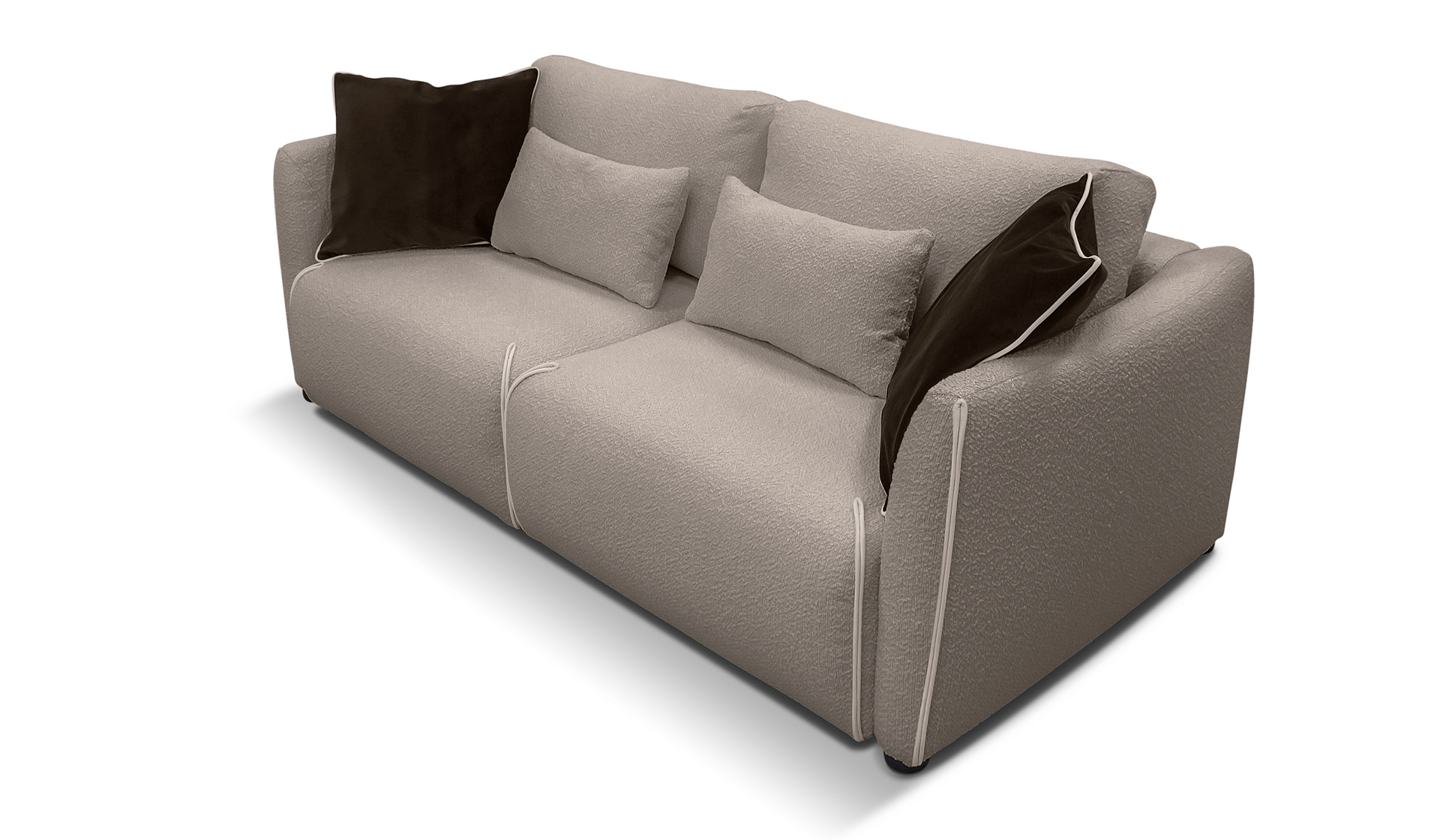 Купить Модульный диван «МАННИ» (еврокнижка) в Букле Латте в интернет магазине Anderssen - изображение 3