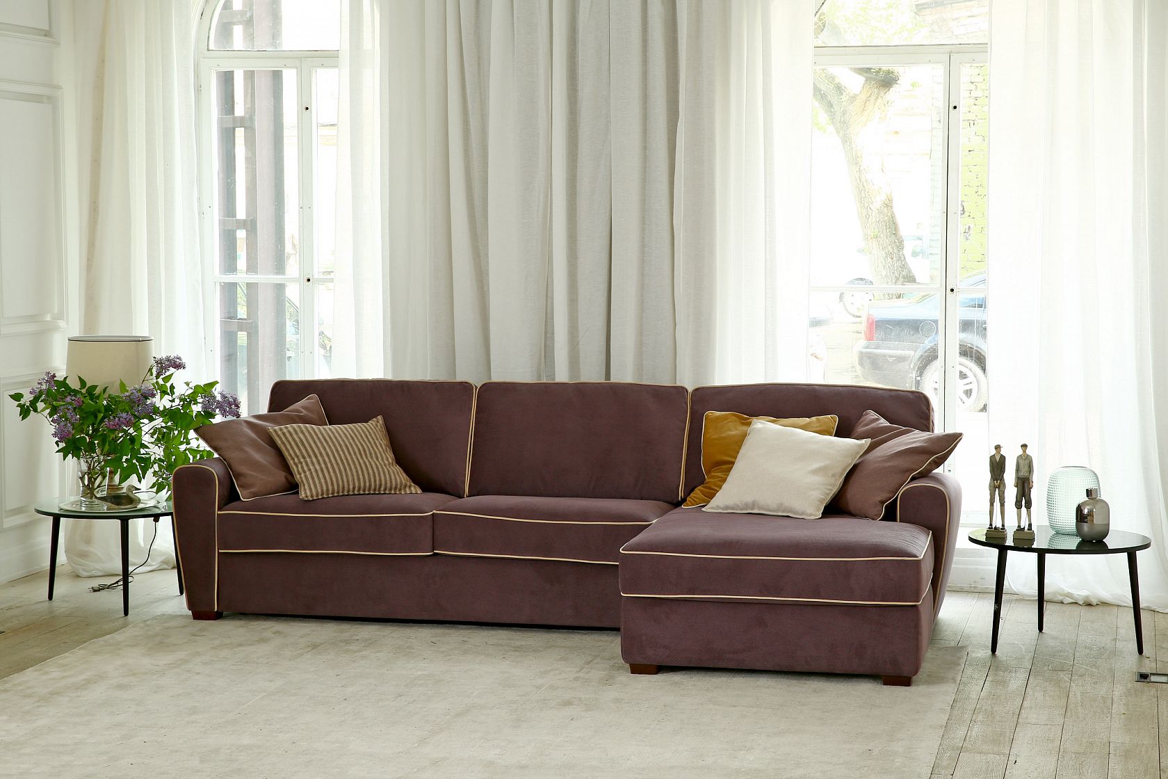 Купить Угловой диван «ДЖЕРСИ» с канапе в интернет магазине Anderssen - изображение 1